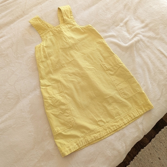 Everlane Dresses & Skirts - Everlane Cross-Back Yellow Apron Mini Dress - Size M